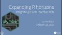 James Blaire & Barret Schloerke | Integrating R with Plumber APIs | RStudio (2020)