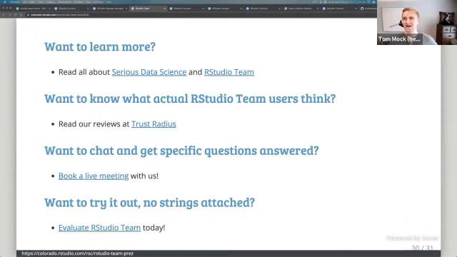 RStudio Team Demo | Build & Share Data Products Like The World’s Leading Companies