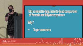 Amelia McNamara | Implications of R Syntax in Intro Stats | Posit (2022)