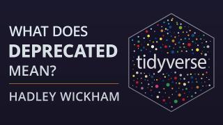 What does deprecated mean? Package lifecycle and the process of deprecation.