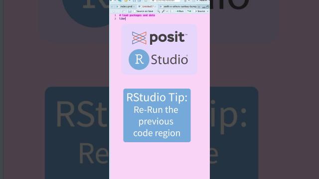 Save time in RStudio with this shortcut⏰