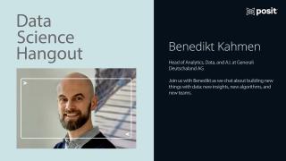 Benedikt Kahmen @ Generali | Data Science Hangout