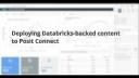 Deploying Databricks-backed content on Posit Connect