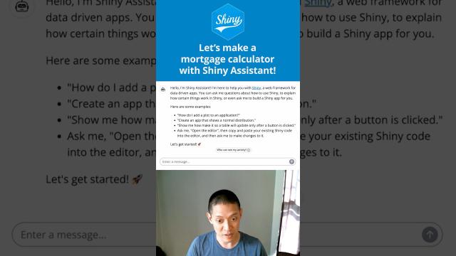Build Shiny apps with AI ✨