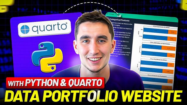 How to Build a Data Science Portfolio Website with Python & Quarto!