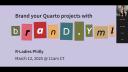 Quarto with brand.yml with Isabella Velásquez