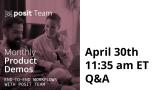 April 30th Workflow Demo Live Q&A