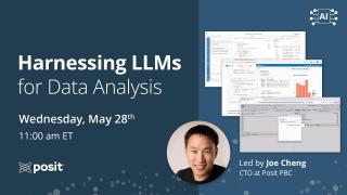 Harnessing LLMs for Data Analysis | Led by Joe Cheng, CTO at Posit